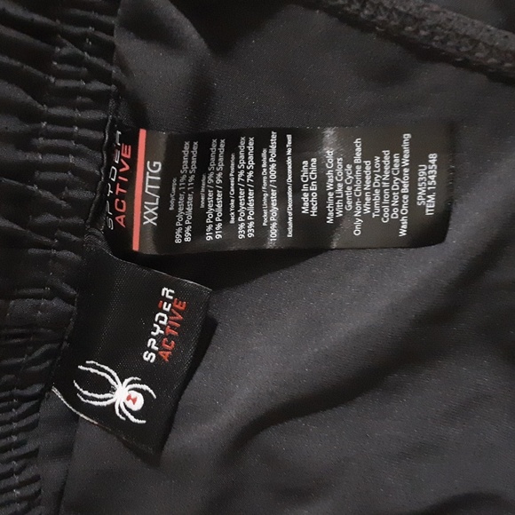 Spyder Actibe Men's Gray Athletic Shorts XXL Performance Training Soft stretchy - Picture 6 of 8